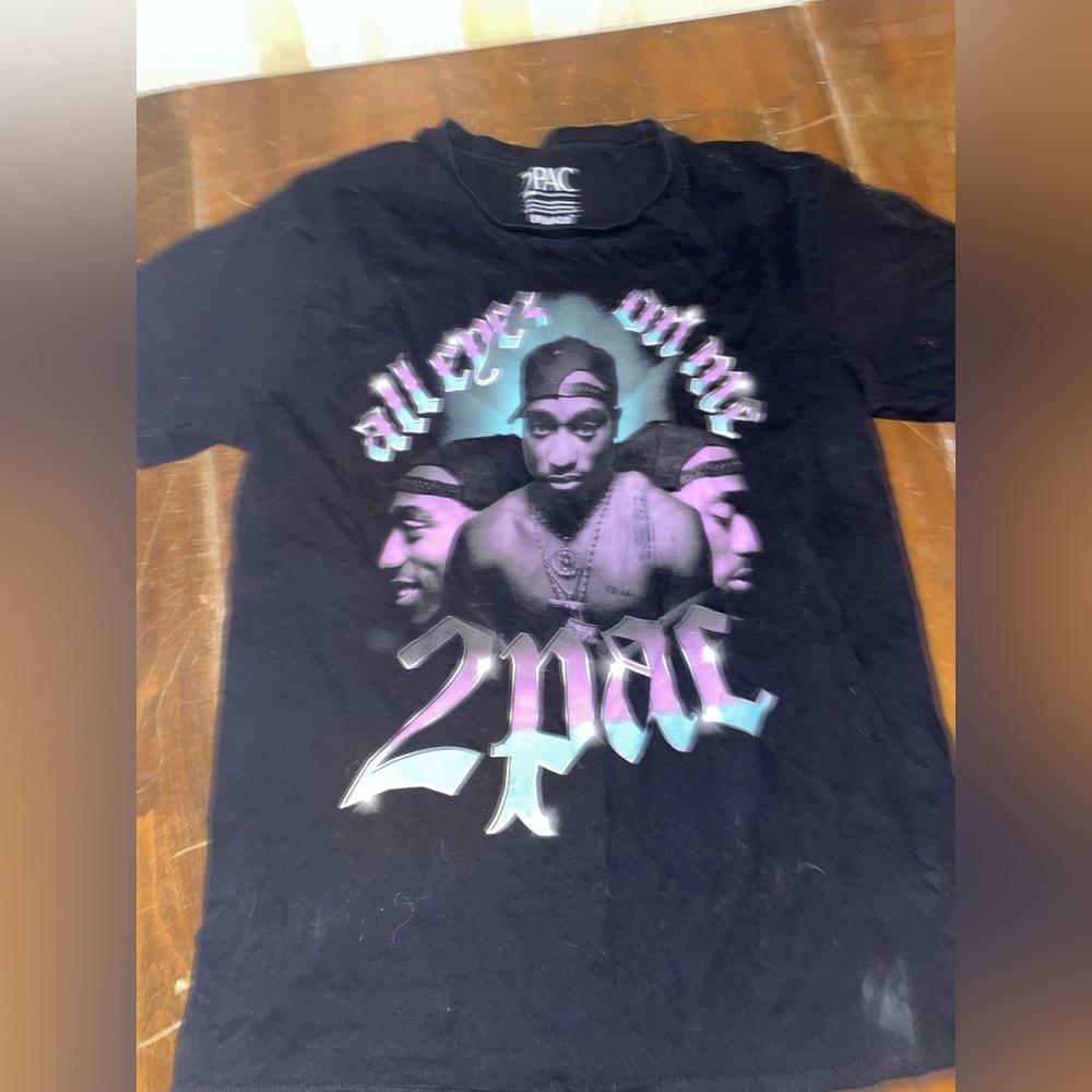 2Pac Black Graphic Tee